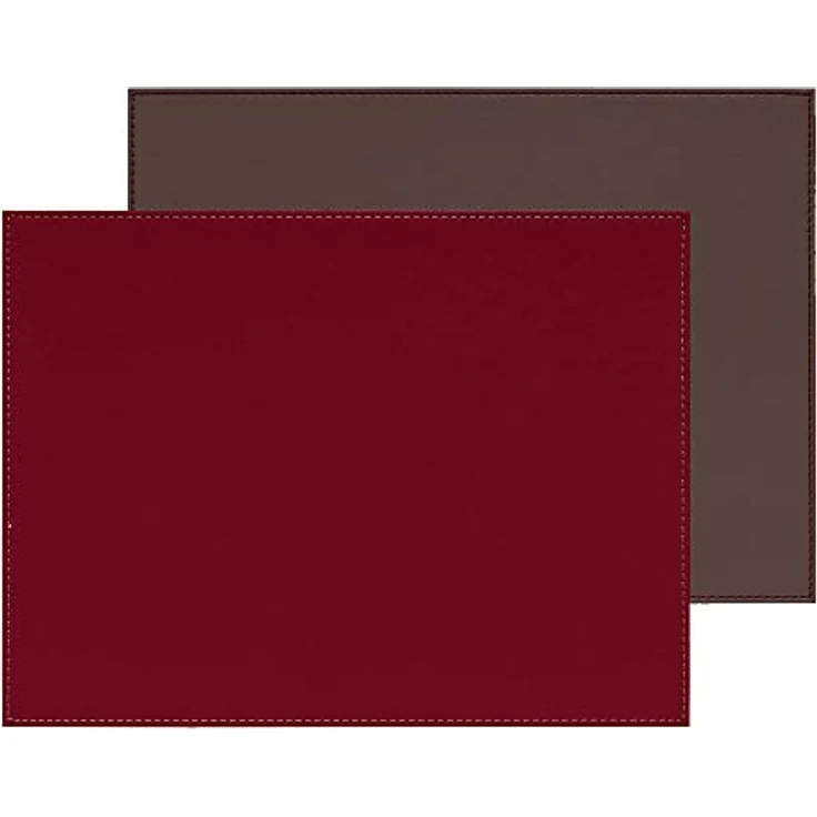 Freeform Duo Platz-Set 40x30 cm Metallic / Burgund – Bild 1