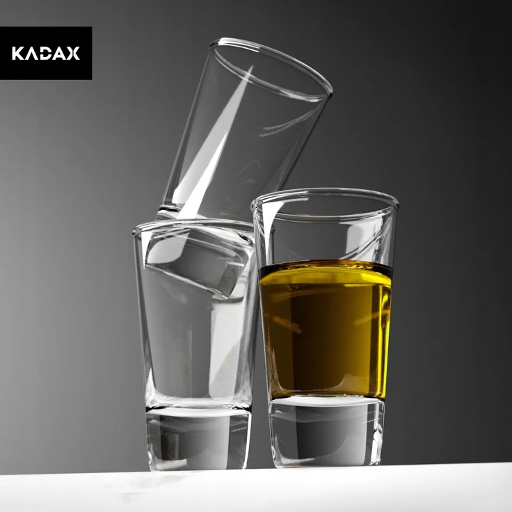 KADAX Wodka-Schnapsgläser, 28 ml, 12-teiliges buntes Gläserset – Bild 8