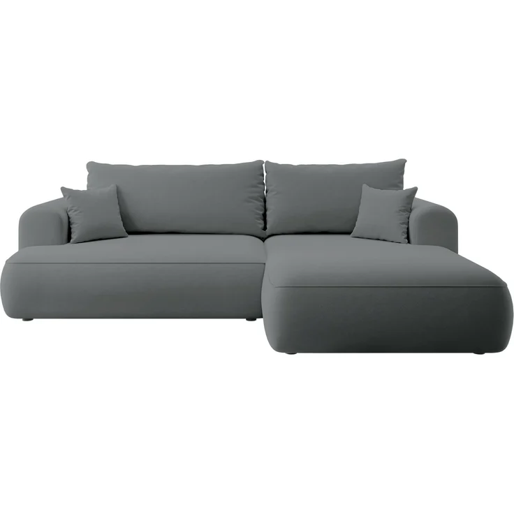 Selsey Sofa Ecksofa Eckcouch Schlafsofa Couch Mit Stauraum Schlaffunktion Pflegeleicht Polyurethanschaum L Form Rechts OVO Dunkelblau Veloursoptik Castel