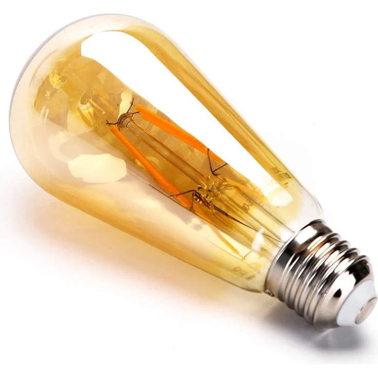 8W ST64 LED E27 Filament Leuchtmittel Retro Nostalgie Glühbirne Standard Edison Gewinde 2200K warmweiß – Bild 2