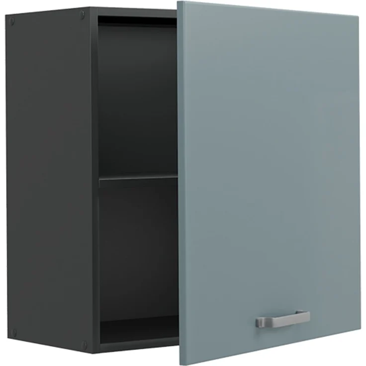 Hängeschrank R-Line Blau-Grau/Anthrazit 60 cm mit 1 Tür Vicco – Bild 3