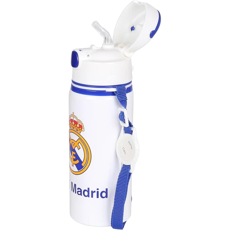 Sarcia. eu Trinkflasche Real Madrid Aluminium THERMOFLASCHE, mit Schulterriemen 600ml – Bild 5
