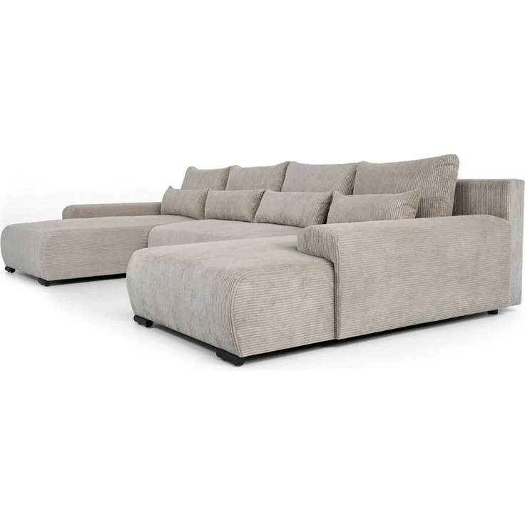 Beautysofa Ecksofa BENNY U, mit Schlaffunktion, mit Bettkasten, viele Farbvarianten – Bild 3