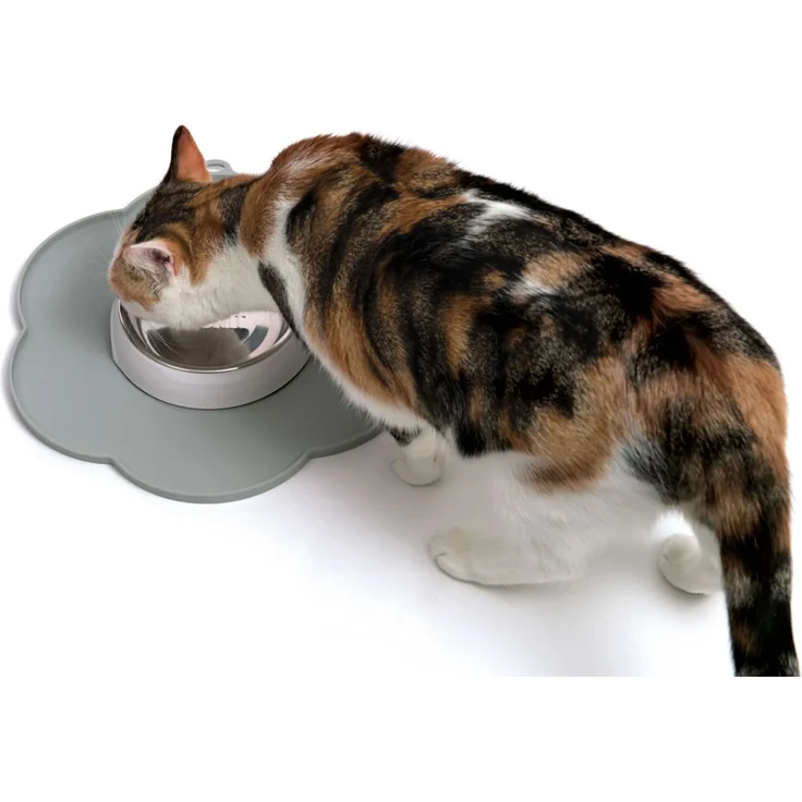 Catit Silikonmatte Blume grau – Bild 3