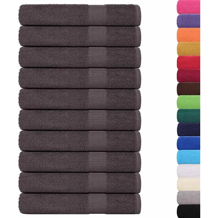 vidaXL Handtücher FROGN 25 Stk. Anthrazit 100x200 cm 360 g/m² 136700 – Bild 2