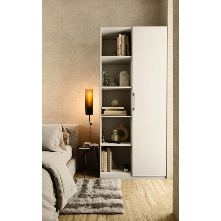 ibonto BÜCHERREGAL MATTWEISS Halboffenes Bücherschrank (H 182 x T 30 x B 80 cm) – Bild 5