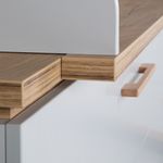 roba Wickelkommode 'Caro' - inkl. Wickelansatz - Soft-Close - Wickelhöhe 94 cm - Lichtgrau / Goldeiche