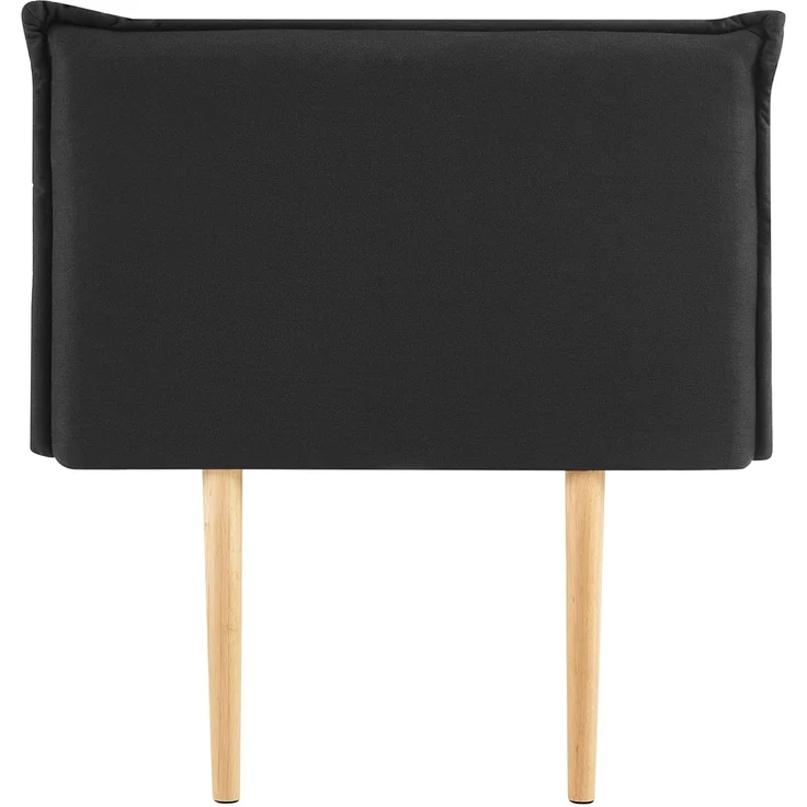 IDIMEX Kopfteil NERINA, Bettkopfteil 90cm, Headboard, Kopfteil gepolstert Stoffbezug schwarz