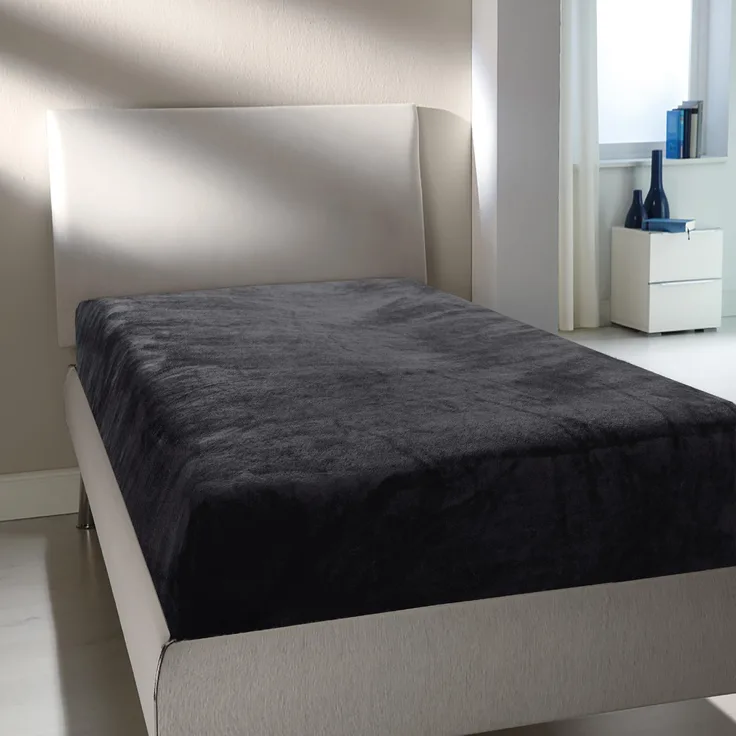 Spannbettlaken Cashmere Touch - Wolkenschloss 90-100 x 200cm Anthrazit