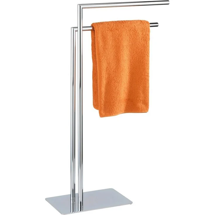 WENKO Handtuchständer Recco, 2 Armiger Kleiderständer mit schwerer Bodenplatte – Bild 1