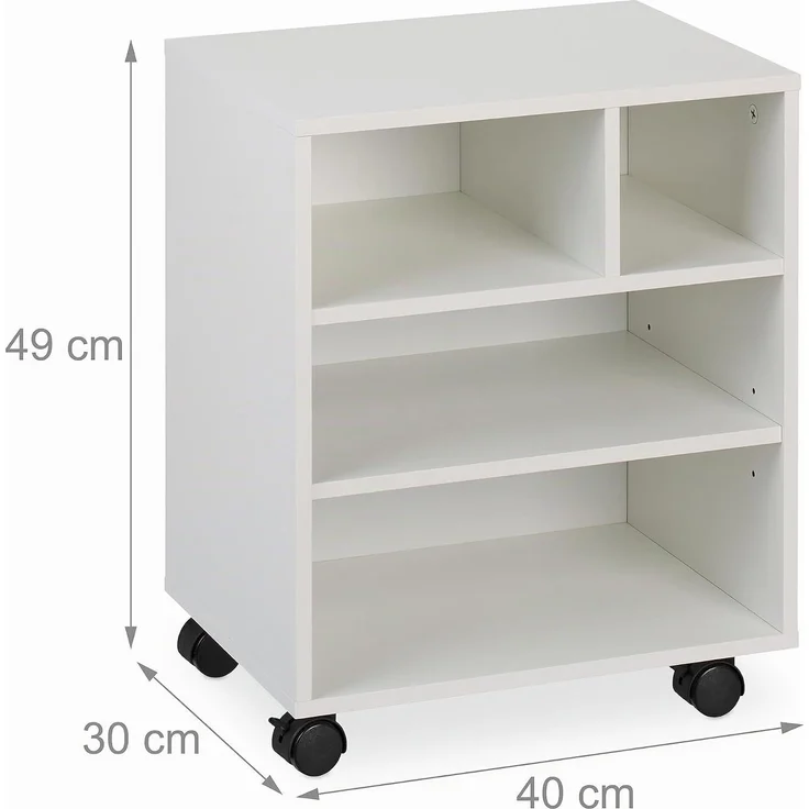 Relaxdays Rollcontainer mit 4 Fächern – Bild 3