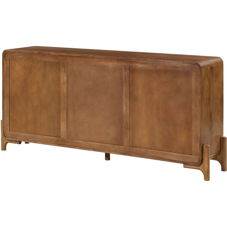 Sideboard Mango/Seegras 180 x 40 x 80 hellbraun lackiert MIZUMI #102 – Bild 8