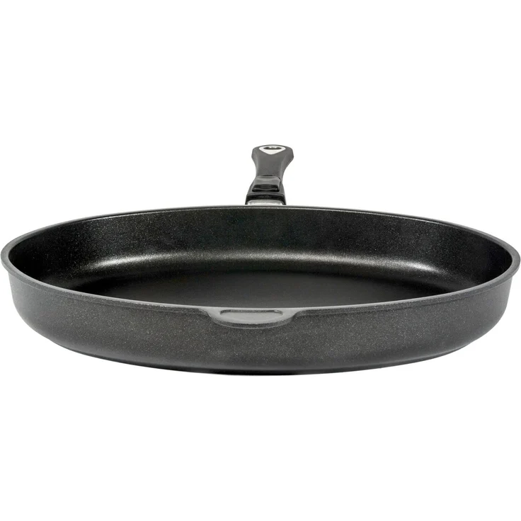 AMT 'Fischpfanne' Bratpfanne, Aluguss schwarz, 27 x 41 cm, abnehmbarer Stiel – Bild 1
