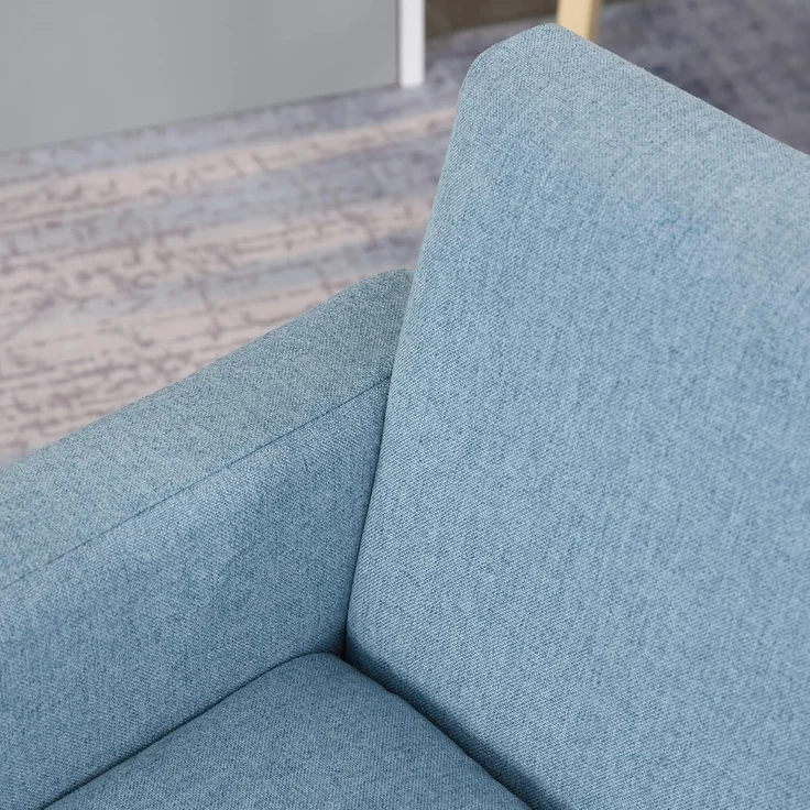 HOMCOM Kindersessel Kindersofa mit dickem Schaumstoff und dicken Sitzkissen (Liegesofa, 1-St, Kindercouch), Blau 49 x 45 x 44.5 cm – Bild 7