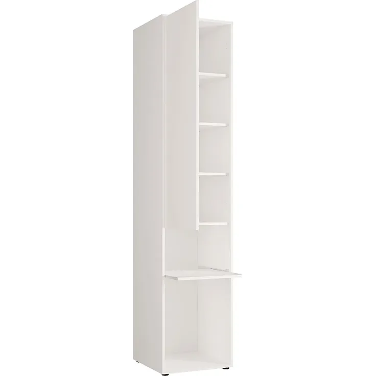 Vente-unique - RAPILI Bett Holz, Platte BeigeWeiß - B 50 cm239,2 cm x H 225,2 cm x L 279 cm – Bild 4