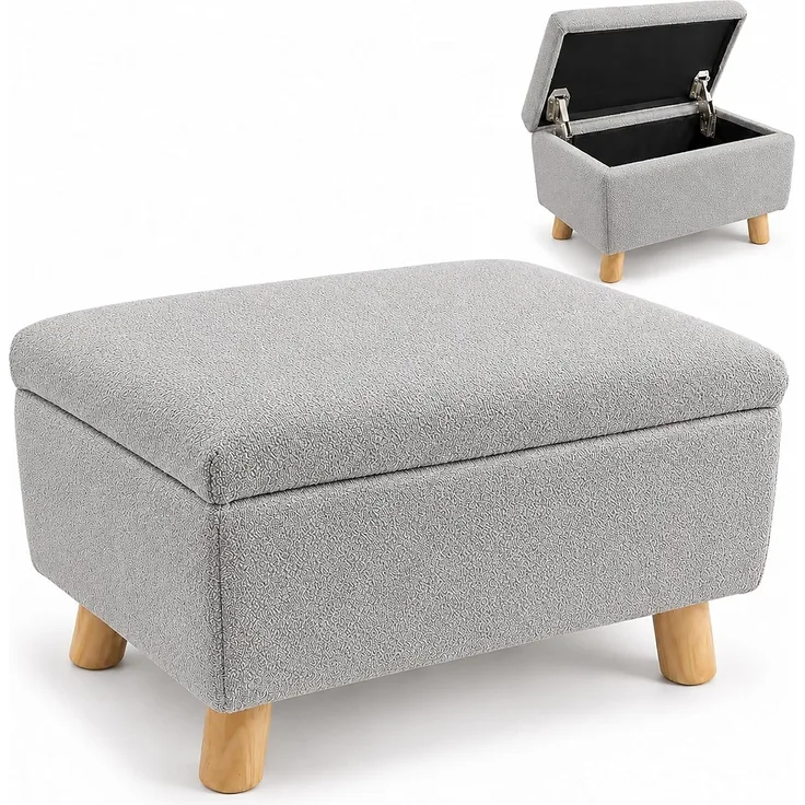 Relaxdays Fußhocker mit Stauraum