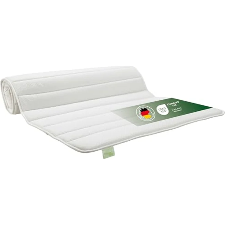 Dreamstar Topper, dünne Matratzenauflage zur Verbesserung des Schlafkomforts, 2 cm Kaltschaum, rutschfest, waschbar, für Matratzen und Boxspringbetten – Bild 2