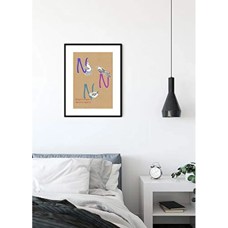 Komar ABC Animal N, Wandbild Poster für Kinderzimmer, 50 x 70 cm, fotopaper, ohne Rahmen, PVC-frei, FSC-zertifiziert, MADE IN GERMANY – Bild 3