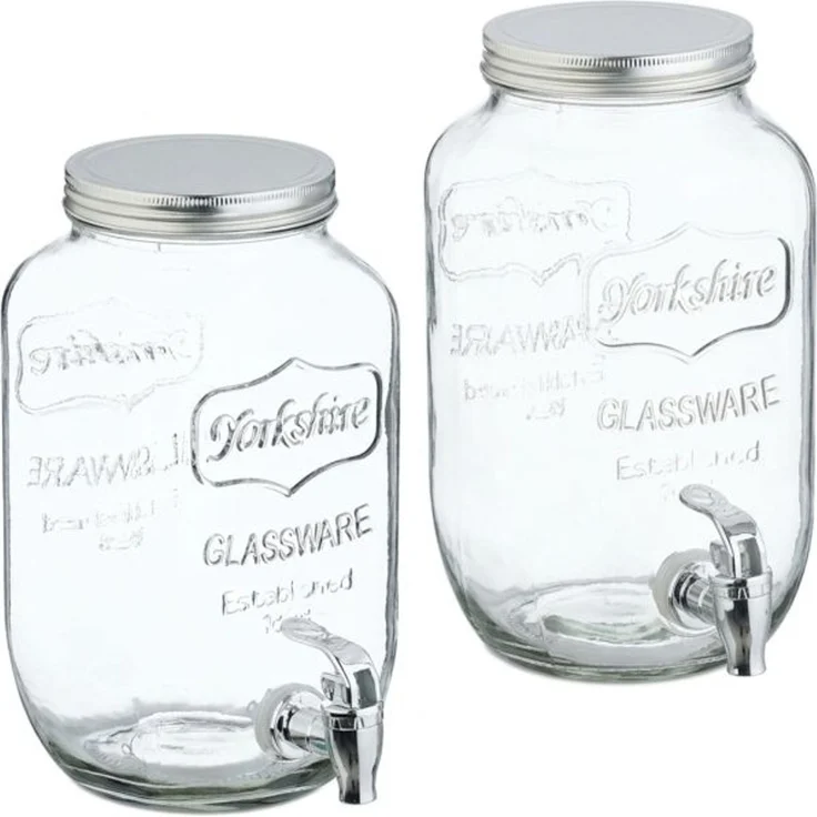 Relaxdays 2er Set Getränkespender 3,5 Liter – Bild 8