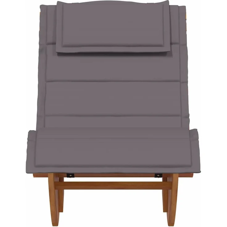 vidaXL Sonnenliege mit Kissen 2-Person 2 pcs Braun Massivholz Akazie 3329135 – Bild 4