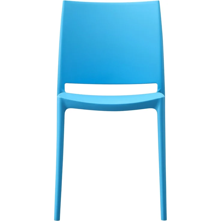 CLP Gartenstuhl Meton mit Lehne stapelbar wetterfest UV-beständig bis 150 kg,blau – Bild 4