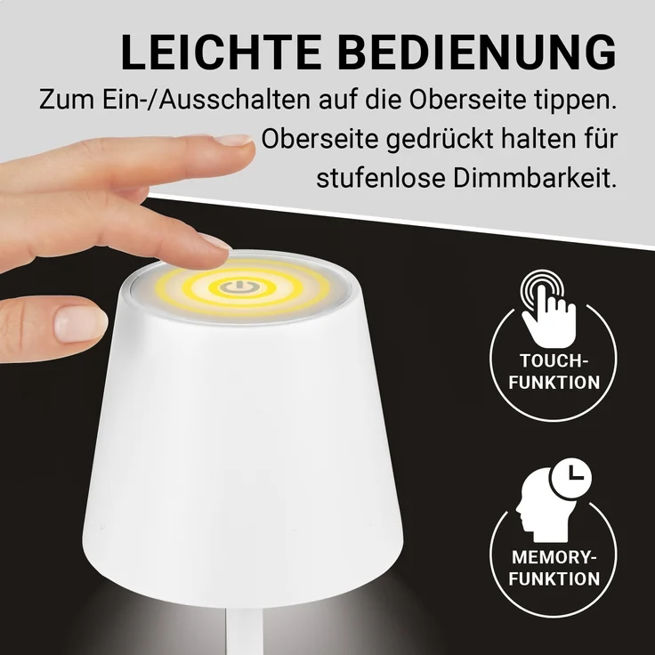 N8WERK LED-Akku-Tischlampe – Bild 5