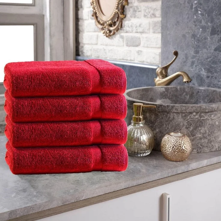 TRENDBUY24 Handtuch Set Handtücher Duschtücher Gästetücher Baumwolle Frottee Premium 4er Set, 100% Baumwolle (4-St), Duschtuch – Bild 2