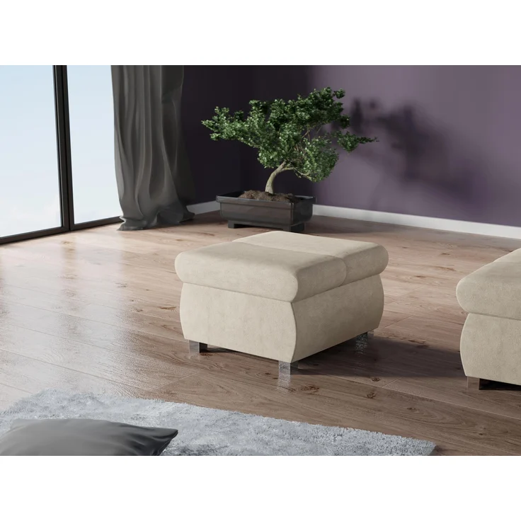 Polsterhocker Bangkok Klein (Farbe: Uttario Velvet 2979) – Bild 2