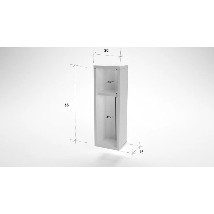 Nachttisch, 'Turra', 65 x 15 x 20, Weiß – Bild 6