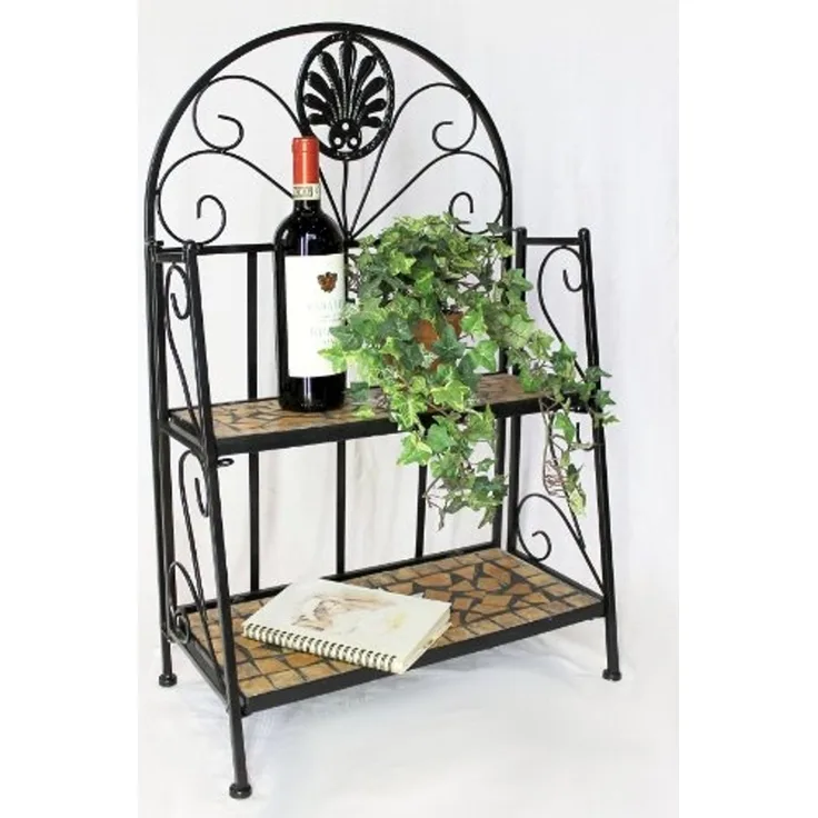 Regal Mosaik Merano 12006 Bücherregal 80cm aus Metall Schmiedeeisen Badregal