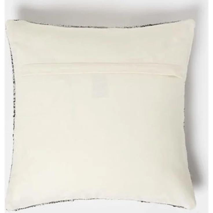 Homescapes Dekokissen Kelim-Kissen Karu grau-creme – Kissen 45 x 45 cm mit Füllung – Bild 3