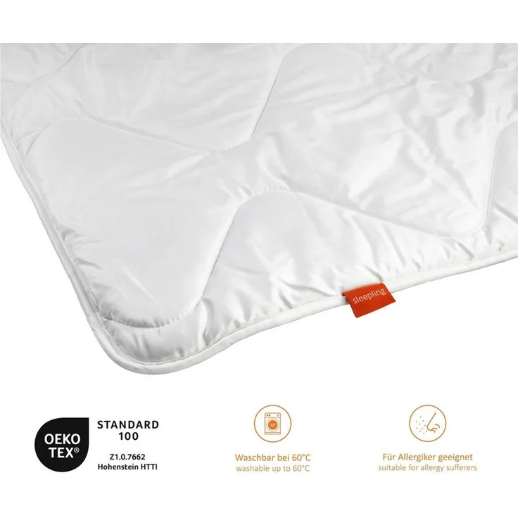sleepling Babybettdecke und Kinderbettdecke, Füllung: Polyester, Bezug: Polyester, aus ultrasoftem und allergikerfreundlichem Material, für guten Schlaf