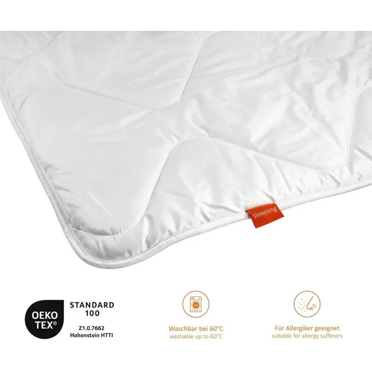 sleepling Babybettdecke und Kinderbettdecke, Füllung: Polyester, Bezug: Polyester, aus ultrasoftem und allergikerfreundlichem Material, für guten Schlaf