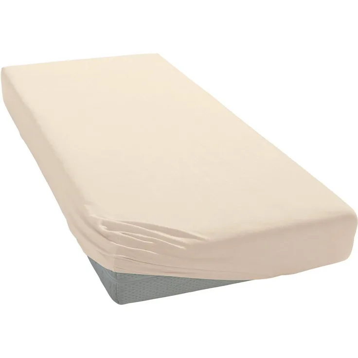 Janine Mako Jersey Spannbetttuch Bettlaken 180 - 200 x 200 cm OVP 5007 17 champagner