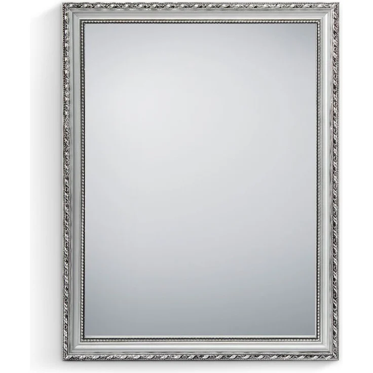 MIRRORS AND MORE 'Lola' Rahmenspiegel Holz, silber, 34x45cm – Bild 3