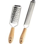 Hanseküche Käsereibe Zester Küchenreiben Set aus 304 Edelstahl, Edelstahl, (2er Set, 1-St, Grob und Feinreibe), feine und grobe Klinge, Edelstahl