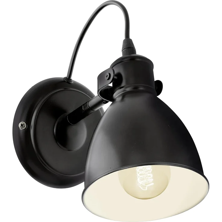 Eglo WANDLEUCHTE 1XE27 60W (PRIDDY SCHWARZ) – Bild 1