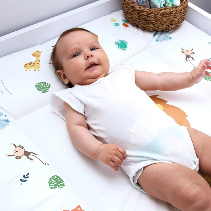 Wickelauflage Wickelkommode Auflage Baby 85x72 cm - Wickelmatte Wickeltischauflage Wasserfest Wickelunterlage Weich ZUFÄLLIGEN VARIANTE – Bild 5
