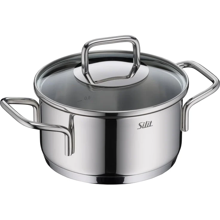 Silit Bratentopf Extra Cook, mit Glasdeckel, Edelstahl 18/10 (2-tlg), SiliTherm Universalboden, induktionsgeeignet, spülmaschinengeeignet