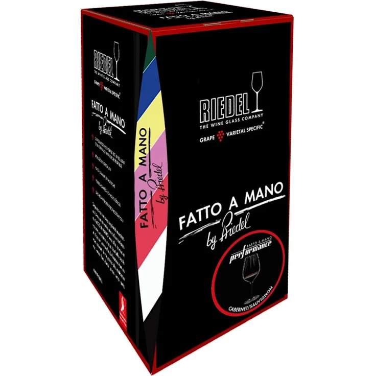 RIEDEL 4884/0D FATTO A MANO Performance Cabernet/Sauvignon - Schwarzer Stiel – Bild 4