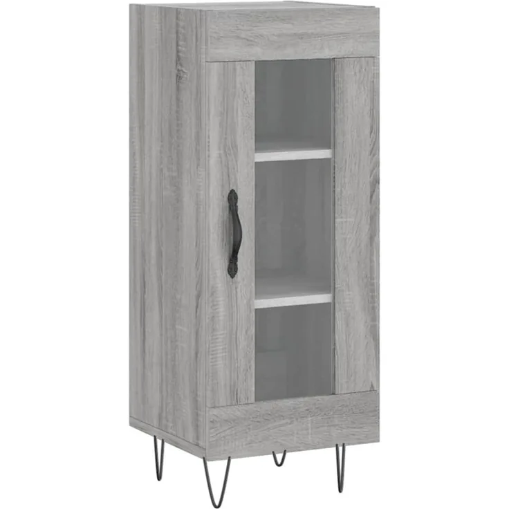 Sideboard, Kommode Grau Sonoma 34,5x34x90 cm Holzwerkstoff