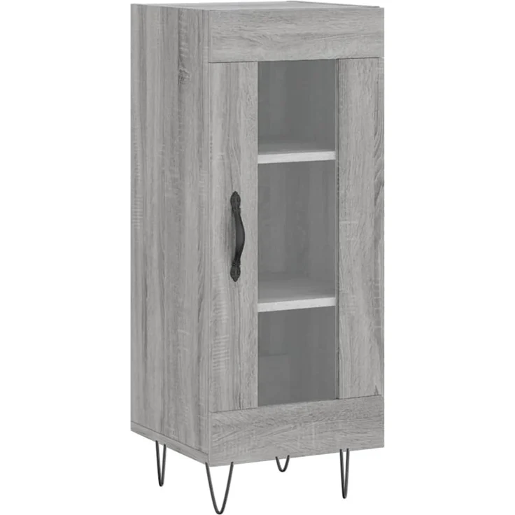 Sideboard, Kommode Grau Sonoma 34,5x34x90 cm Holzwerkstoff – Bild 1