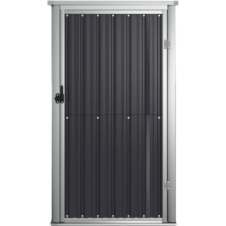 vidaXL Gerätehaus Anthrazit 88x89x161 cm Verzinkter Stahl 316207 – Bild 3