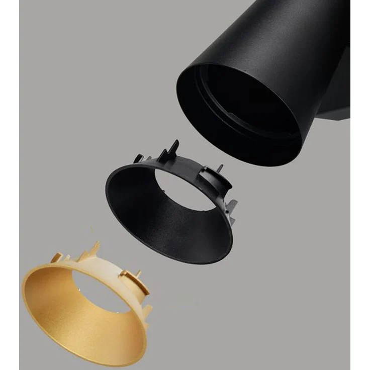 Deckenstrahler SHARP Schwarz Gold 2-flammig, Breite 28cm – Bild 5