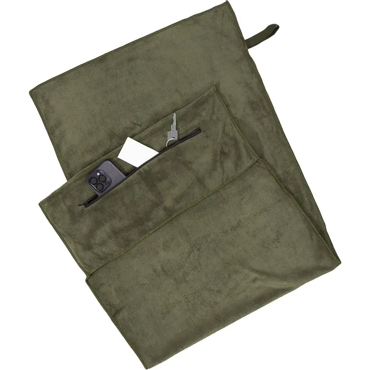 ZOLLNER Fitnesstuch, 85% Polyester 15% Nylon, 50x120 cm, oliv