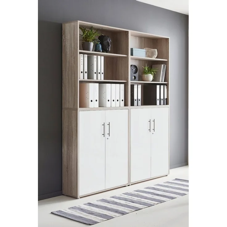 BMG Möbel Aktenschrank Office Edition 11 (Schrankwand Set, 4tlg) abschließbar, matt oder Hochglanz lackiert