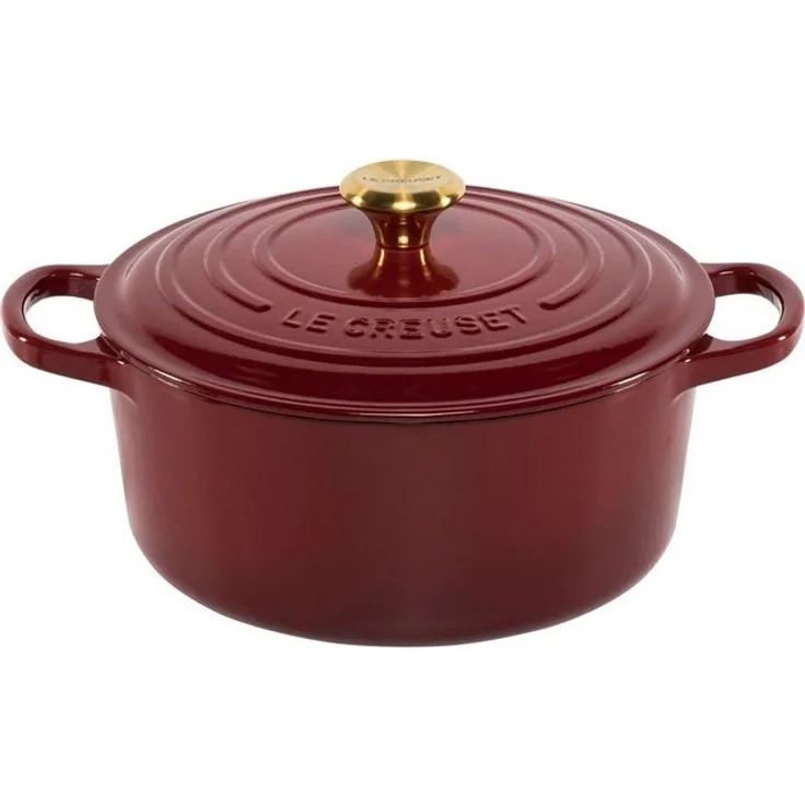 Le Creuset Signature Bräter rund 22 cm rot