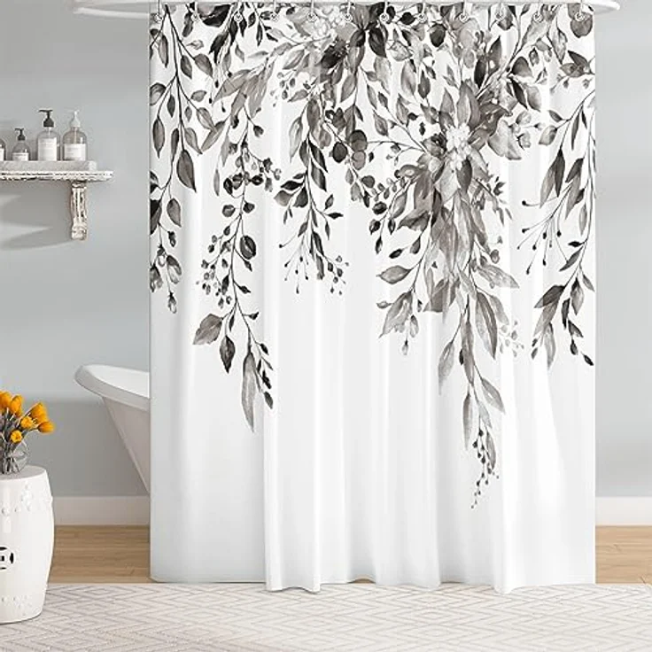 M&W DAS DESIGN Duschvorhang 180x200 Shower curtains Duschvorhang anti schimmel Waschbar – Bild 1