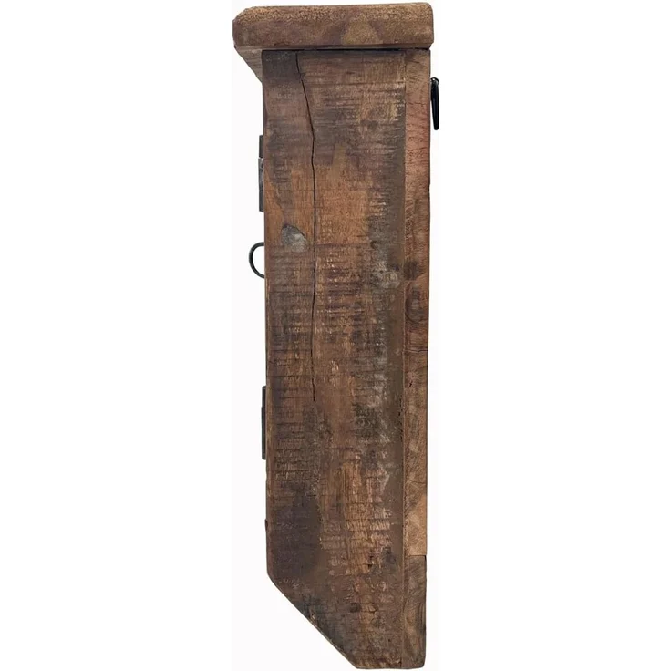 Sumatra Schlüsselkasten aus Altholz Rustikal mit Glastür 26x35x10 cm Praktisch stylisch und perfekt für deinen Flur oder Büro – Bild 5