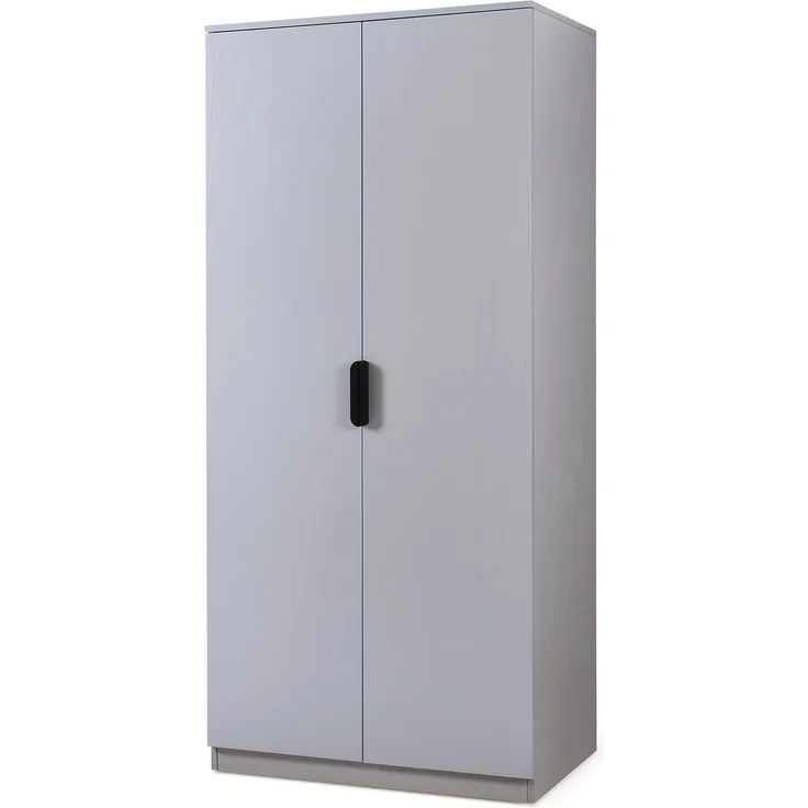 Kleiderschrank Eiselfing 176x80x52 cm 1 Fach Grau [en. casa] – Bild 3